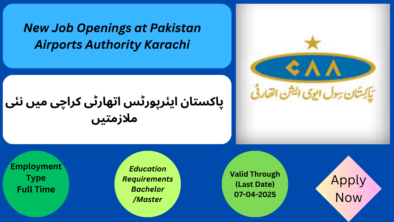 New Job Openings at Pakistan Airports Authority Karachi