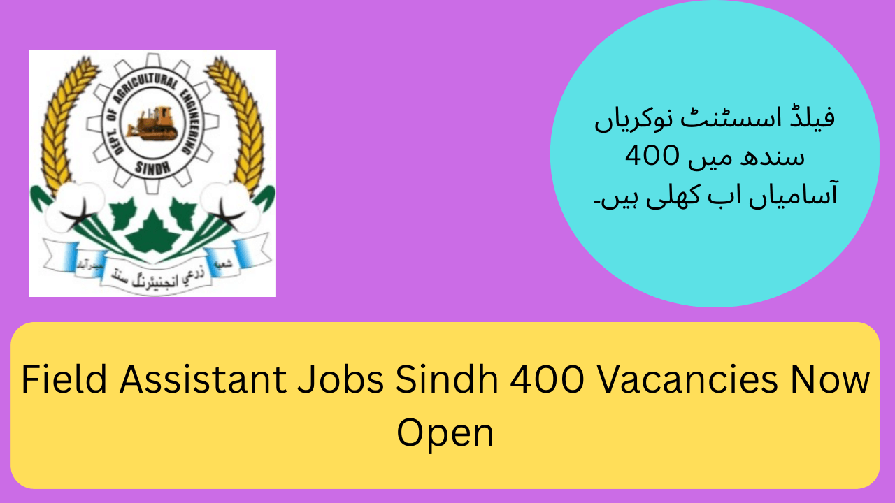 Field Assistant Jobs Sindh 400 Vacancies Now Open
