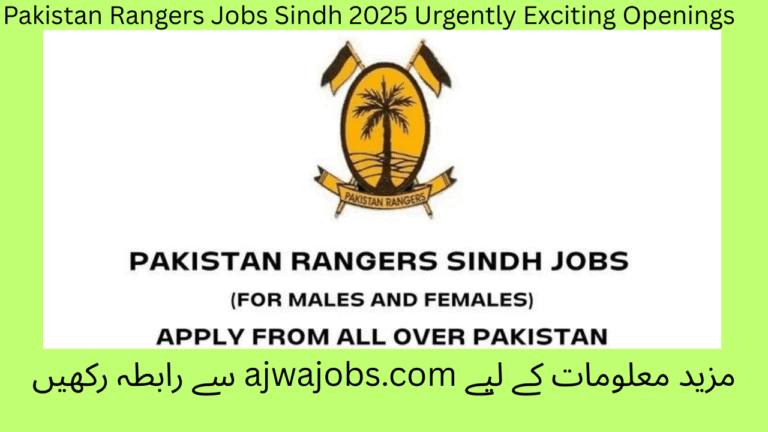 Pakistan Rangers Jobs Sindh 2025 Urgently Exciting Openings