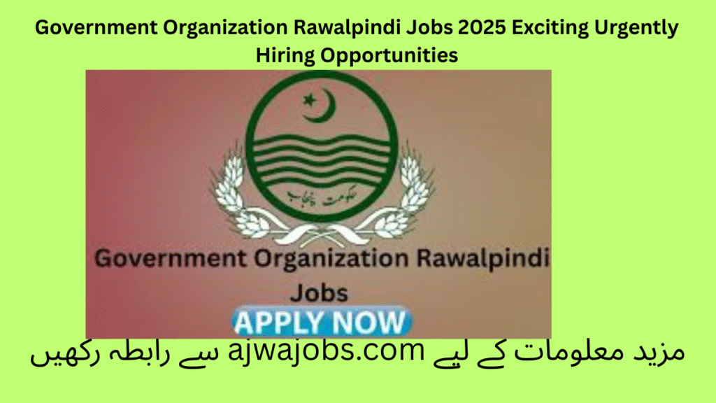 Government Organization Rawalpindi Jobs 2025 Exciting Urgently Hiring Opportunities