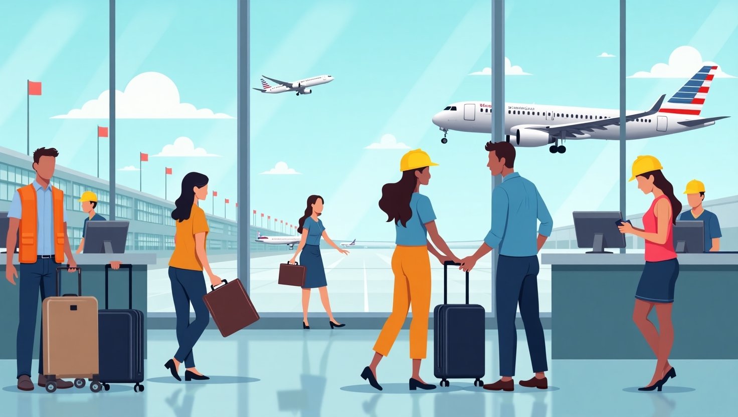 Airport Jobs in the USA for Foreigners – Visa Sponsorship Available
